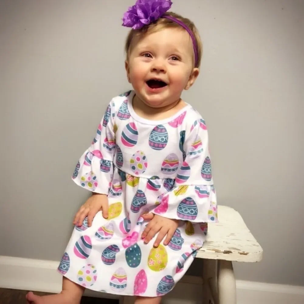 Easter Egg Baby Girl Dress
